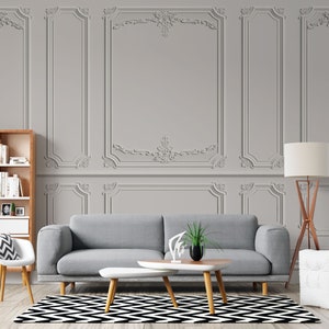 Classic Interior Wall Mouldings Elegant Decorative Panel Design for Home Decor