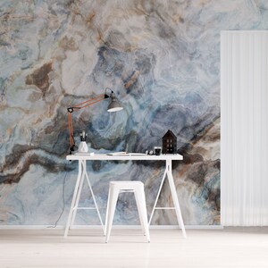 Blue Onyx Marble Wallpaper Tile Texture Peel and Stick Self - Etsy