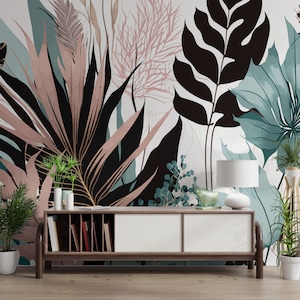Elegant Floral Exotic Wall Mural Wallpaper