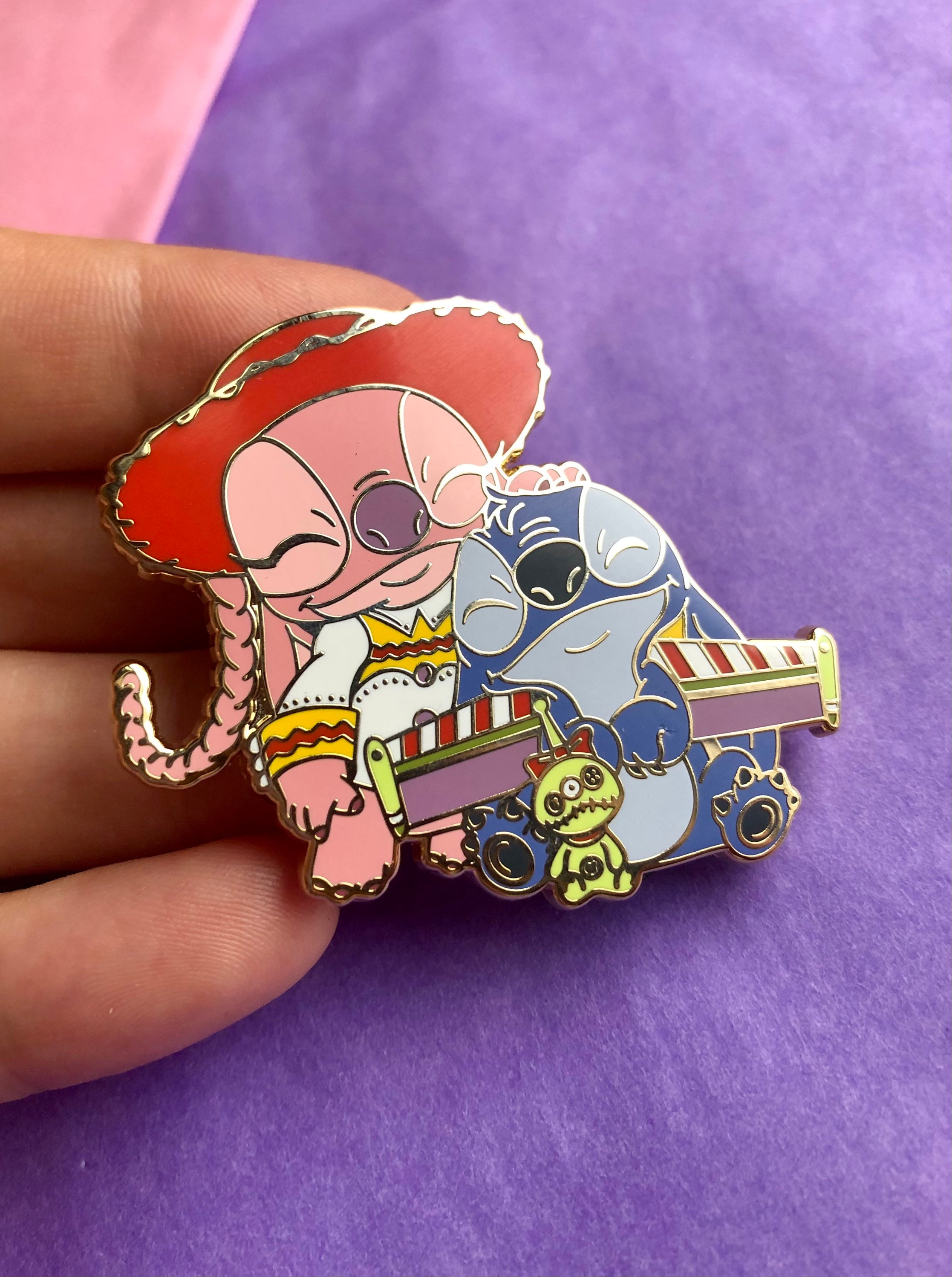Stitch Angel Buzz & Jessie Enamel Pin Disney Stitch Toy | Etsy