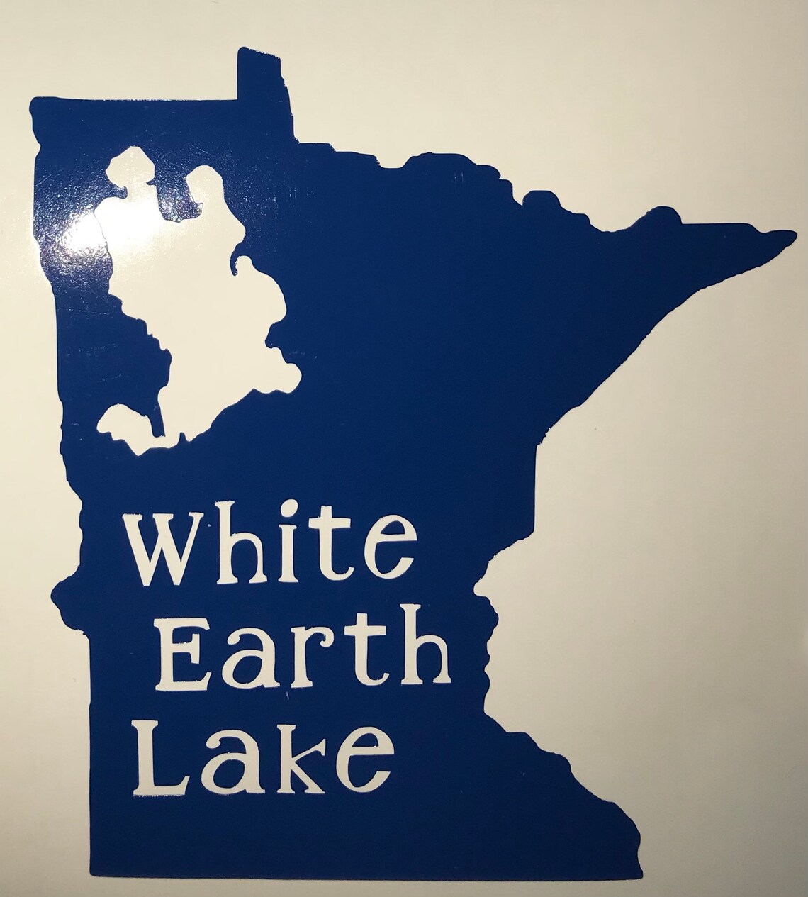 MN decal with White Earth Lake cutout Etsy