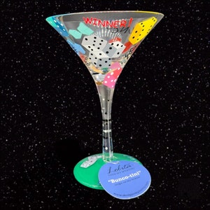 Espresso Martini Hand Painted cocktail glass - Designs by Lolita