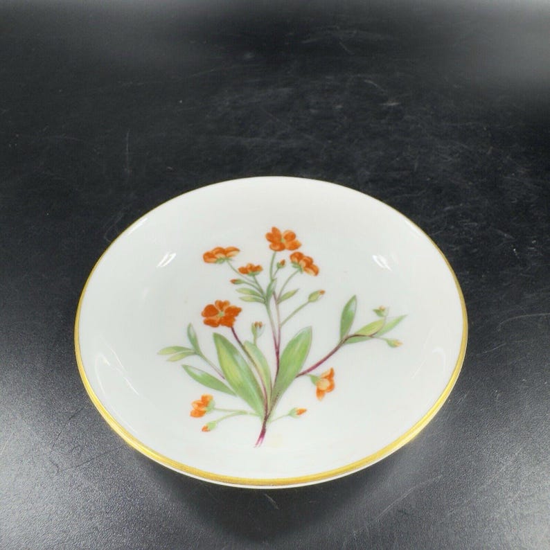 Minton Fine Bone China England Meadow Round Dish Plate Porcelain