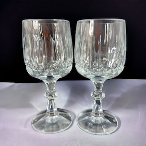Echt Bleikristall Schott Zwiesel Clear Crystal Germany Water Goblets Cup Set 2