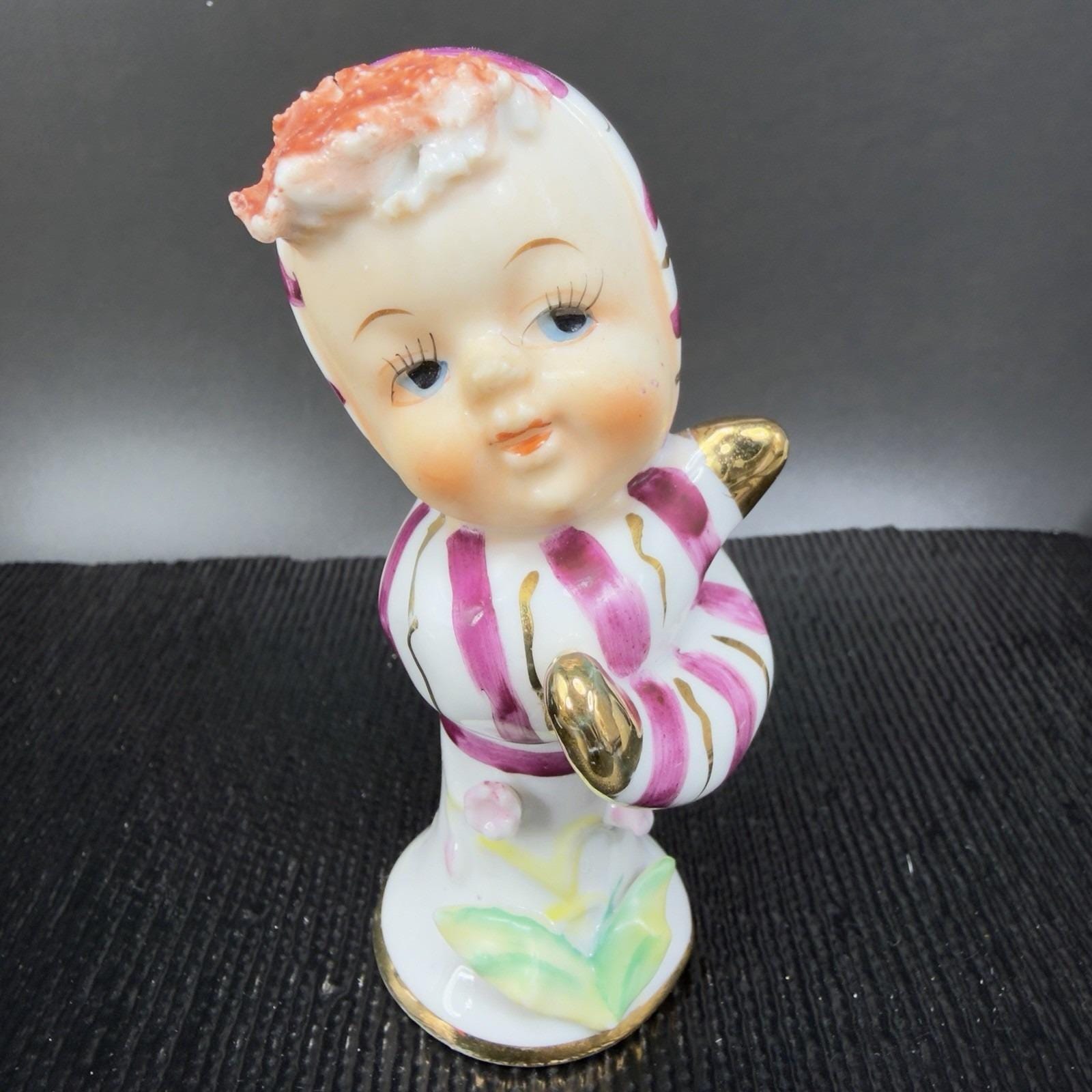 1960s Ucagco Tulip Flower Candy Cane Kids Baby Single Shaker