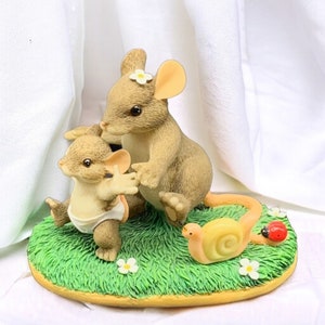 Charming Tails Fitz and Floyd Together Every Step Of The Way Figurine 2.25”T
