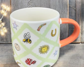 Cath Kidston Charms Billie Ceramic Coffee Mug Cup London Mug Variety Charms VTG
