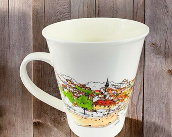 Europe Sketch Rabbitstory Porcelain Coffee Mug Cup Korea Mug Romantic Dubrovnik
