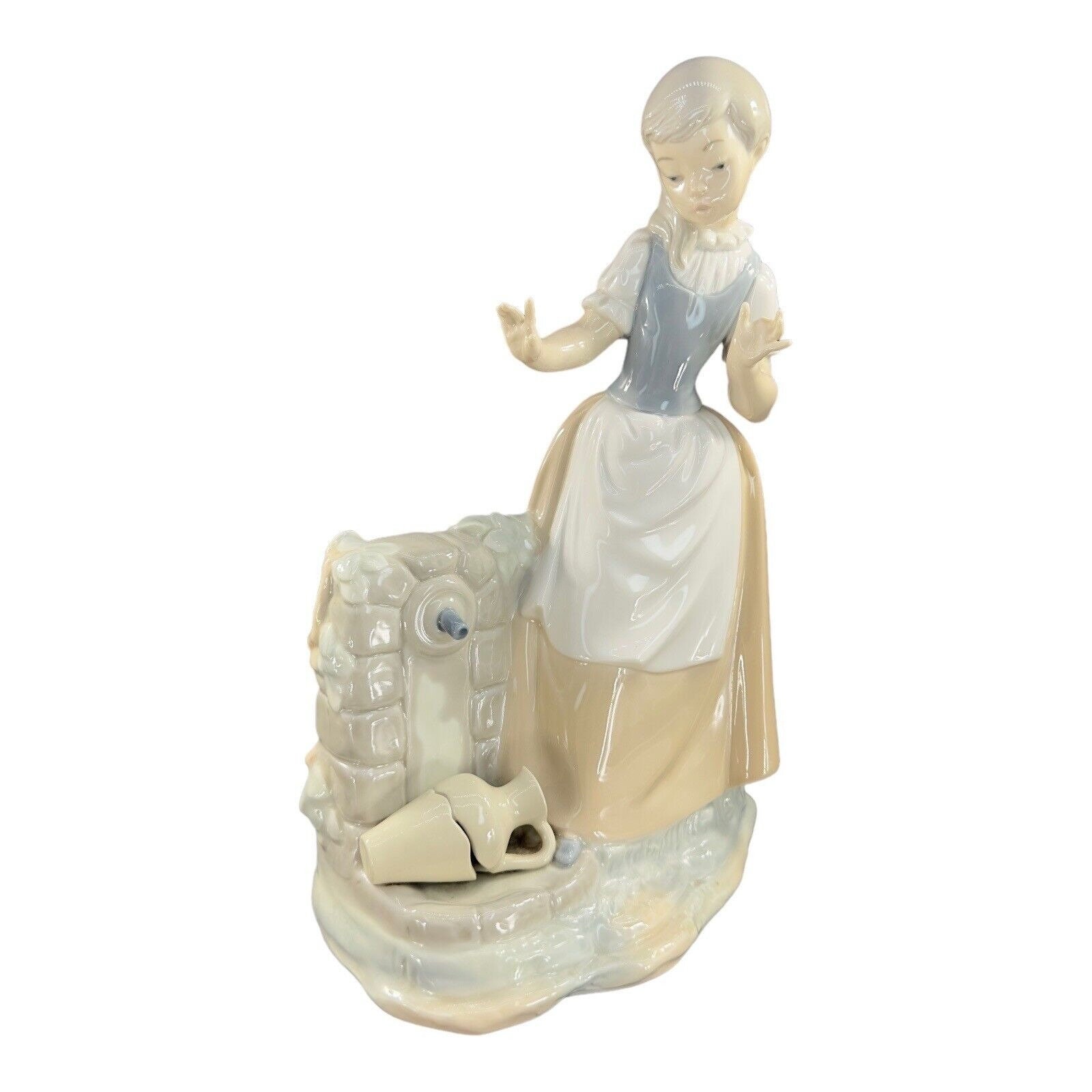 ⭐︎値下げ可　Lladro作Nao 置物 Vintage Lladro Nao Figurine Girl With Broken Jar by Vincente