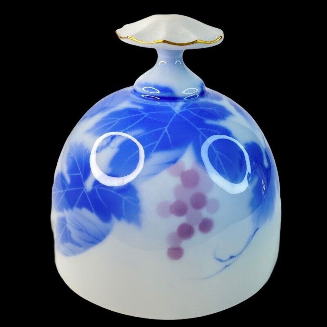 Fukagawa Porcelain Bell Made in Japan for Danbury Mint 3.5T 3.5W Etsy