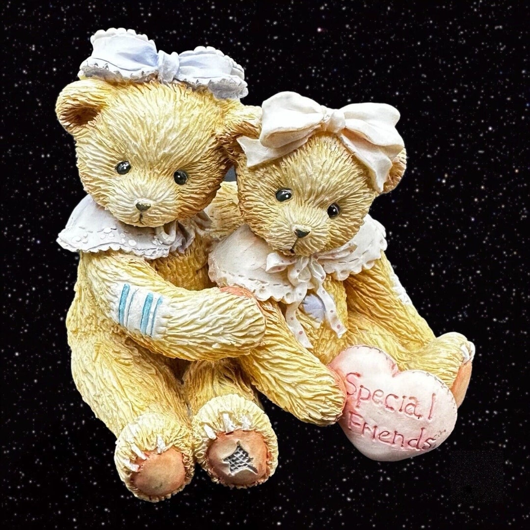 Cherished Teddies Elizabeth and Ashley My Beary Best Friend Signed