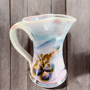 Vintage Hand Made Studio Art Pottery Pitcher Creamer Stoneware Artist Signed VTG