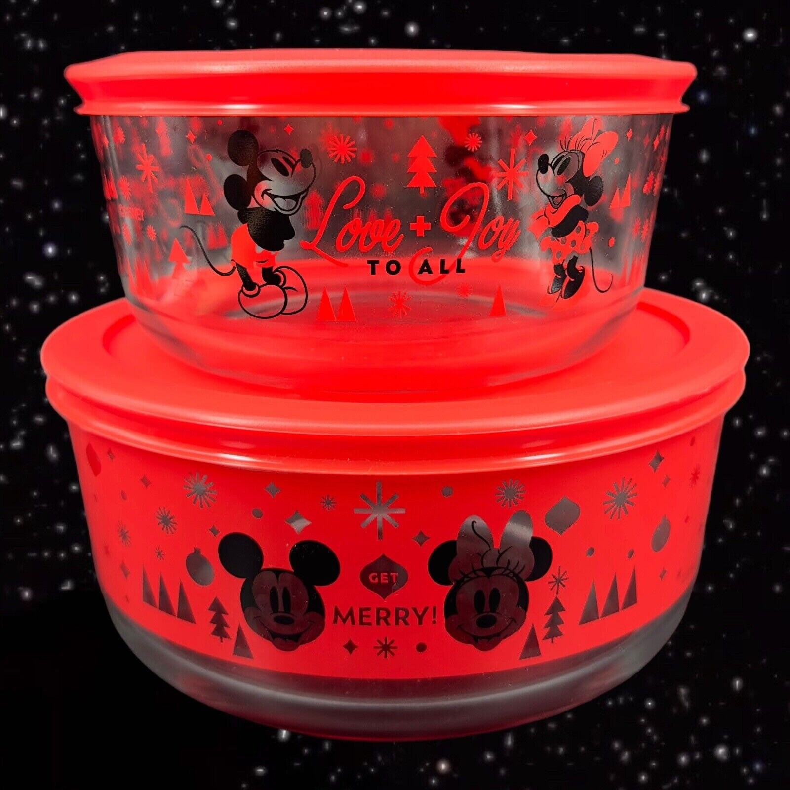 Pyrex 4-pc. Disney's Mickey Mouse Since 1928 Glass Food Storage Set