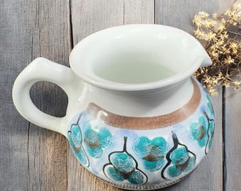 Hand Made Signed RSA Pottery Rifa Vietri Small Pitcher Creamer Hand Crafted VTG