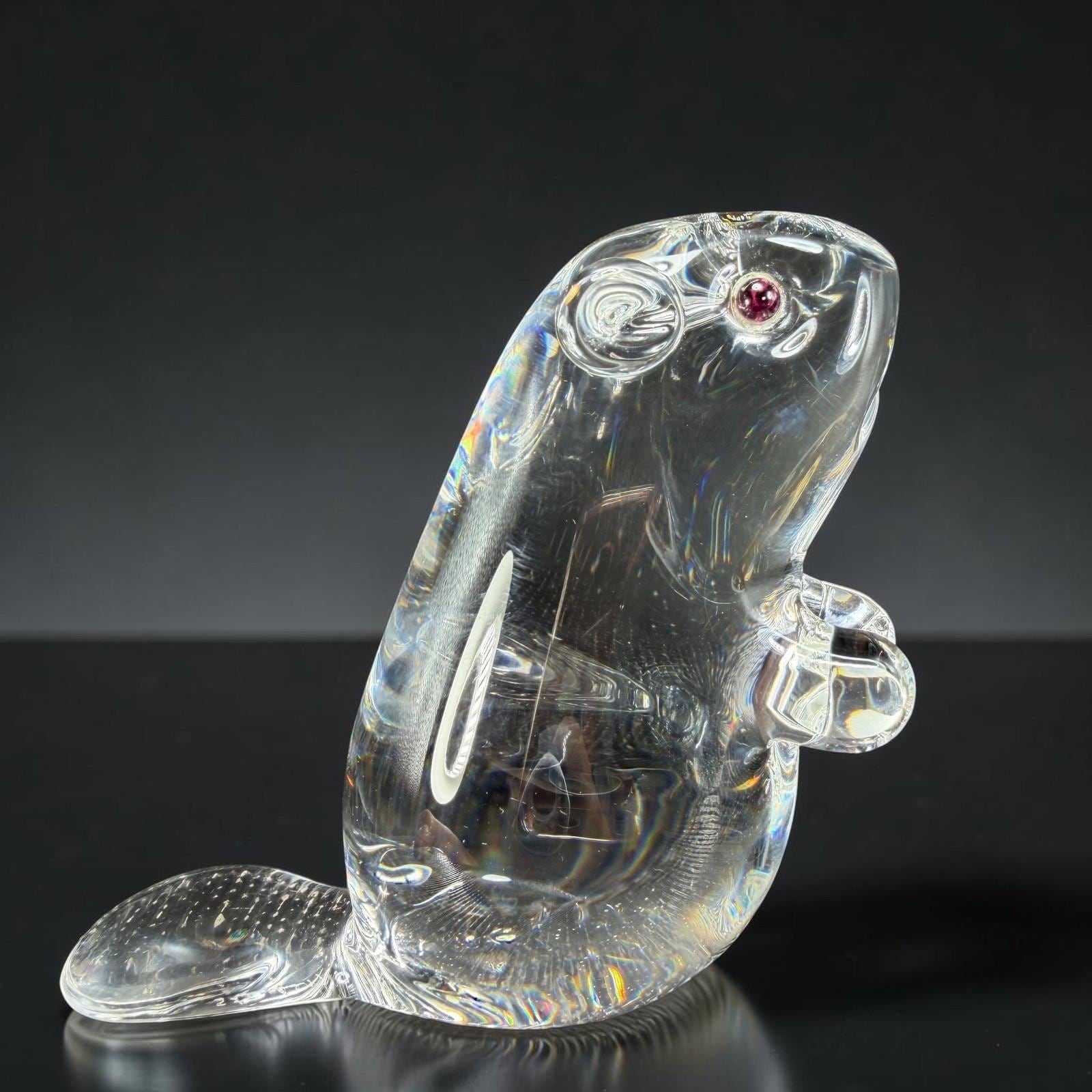 Steuben Crystal Beaver - Etsy