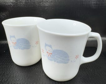Corelle Corning Country Pride Verrerie Ensemble de 2 tasses de tasses à café Tasses VTG