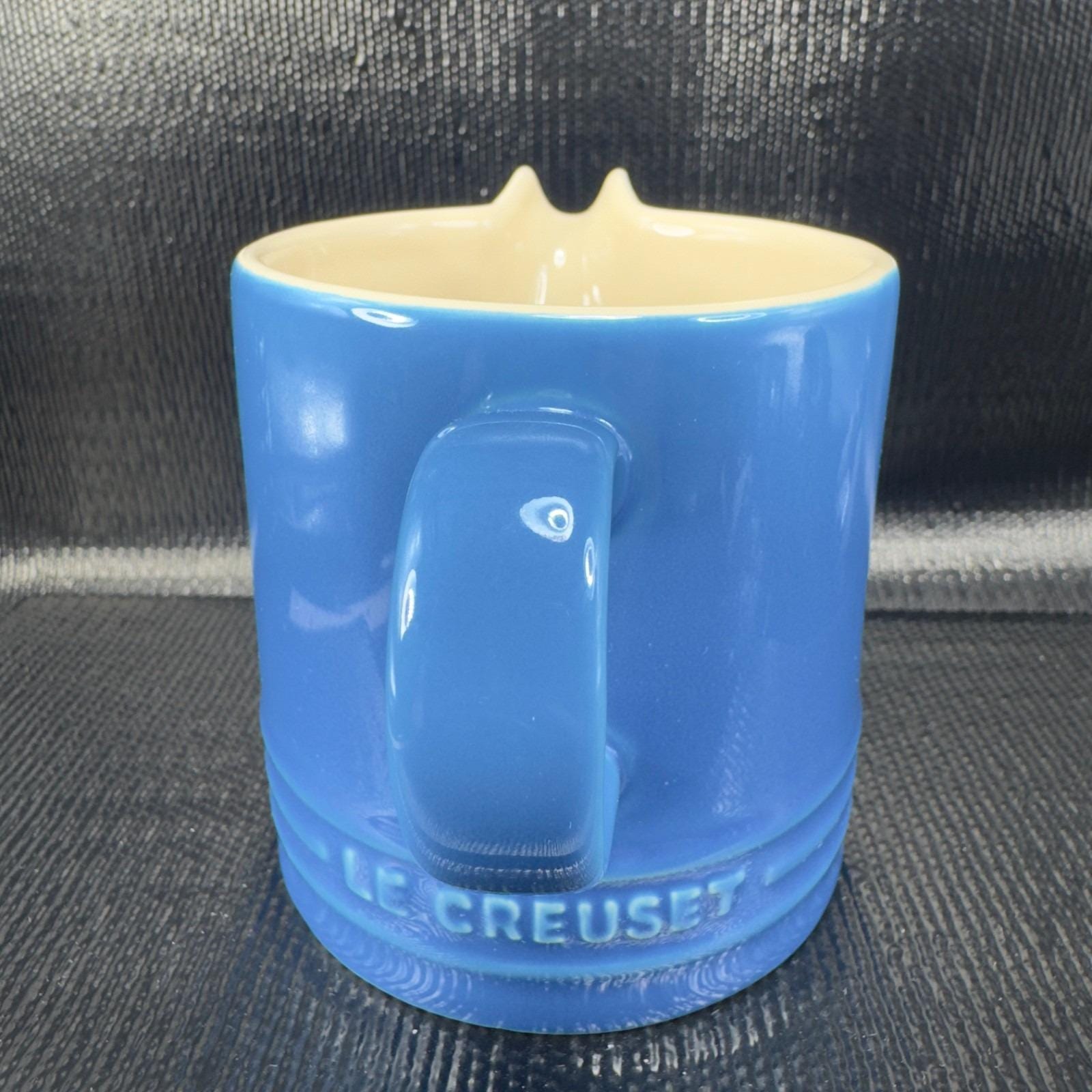 Le Creuset Signature Pitcher Creamer Jug Blue Marseille Stoneware
