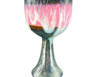 Studio Art Pottery Gobelet en poterie fabriqué à la main avec glaçage goutte à goutte