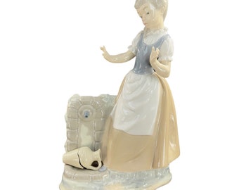 Vintage Lladro Nao Figurine Girl With Broken Jar by Vincente