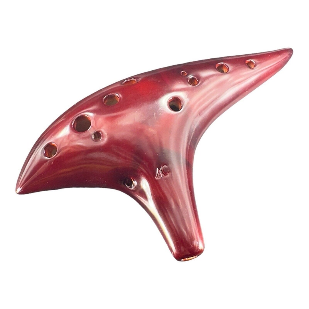Ocarina 1 赤色 陶器製 6穴 Amazon | オカリナ ocarina 陶器製6穴 短い 中国陶笛 (赤
