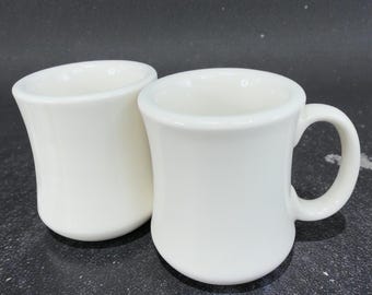 Ultima China, vaisselle de restaurant robuste, tasses, tasses, vaisselle épaisse, lot de 2