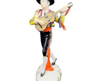 Dresden Art Friedrich Wilhelm Wessel 1940s Frankenthal W Germany Man Playing