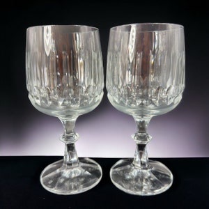 Echt Bleikristall Schott Zwiesel Clear Crystal Germany Water Goblets Cups Set 2