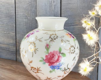 1950s Kronach Bavaria OCA Porcellan Floral Vase Bud Vase Marked Anita 63/1 VTG