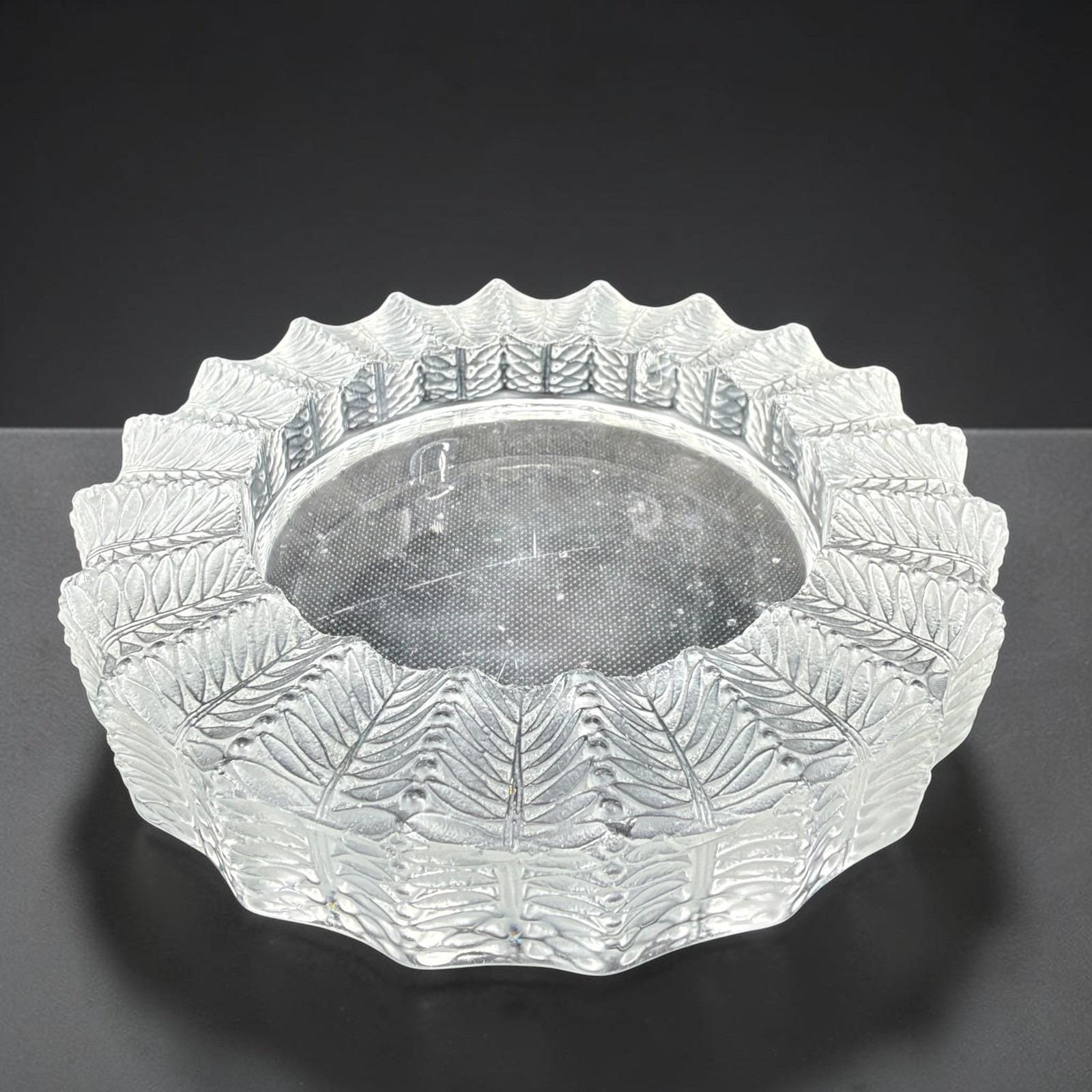 ラリック LALIQUE カプシン　いちょうの葉 クリスタル　プレート Lalique Leaf - Etsy