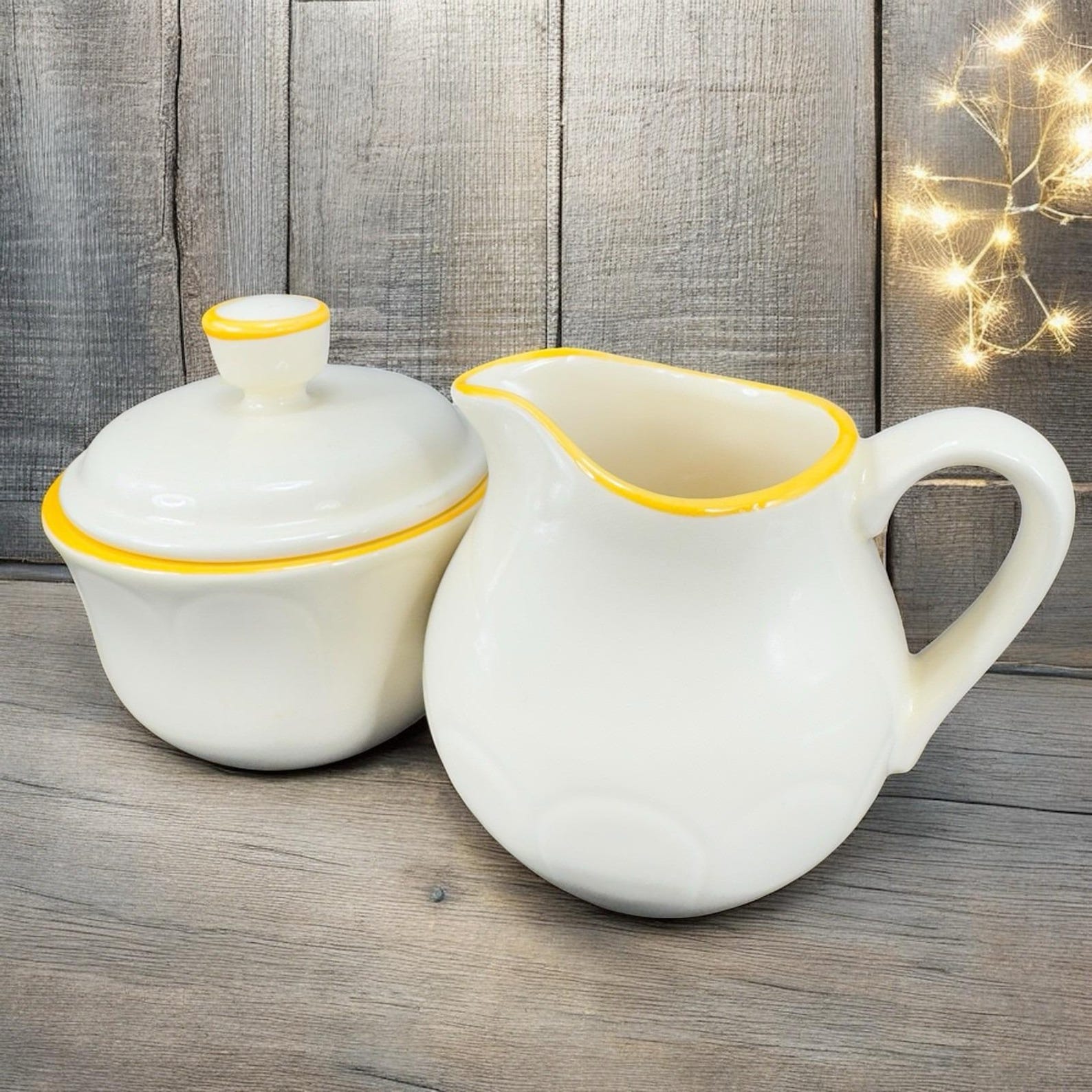 Vintage Franciscan Sugar Bowl And Creamer Set