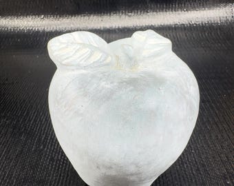 1997 Isabel Bloom Apple Paperweight Figurine Decor Hand Made Artist Signed VTG