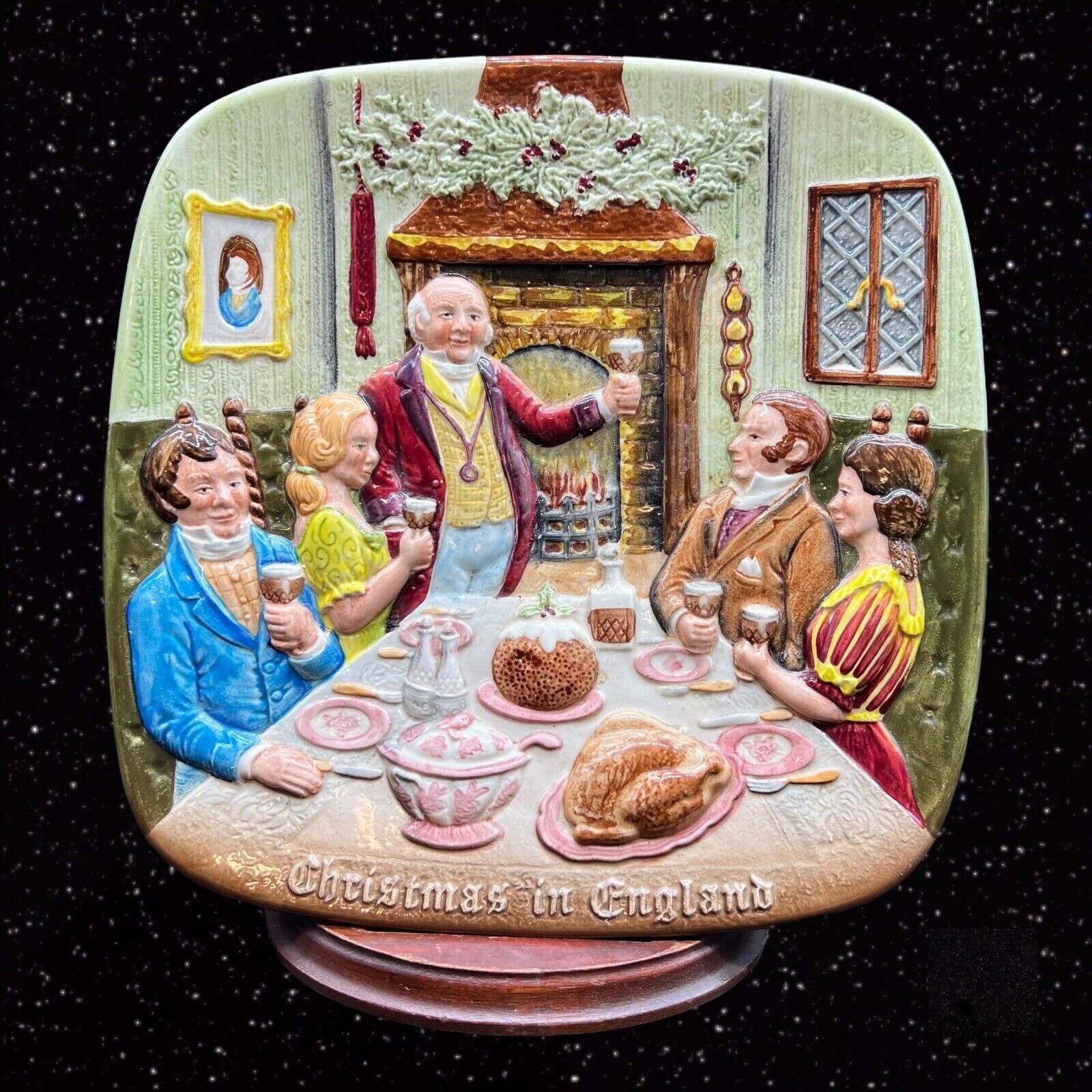 Royal Doulton John Beswick Christmas Around the World Plate 8”D England 1978