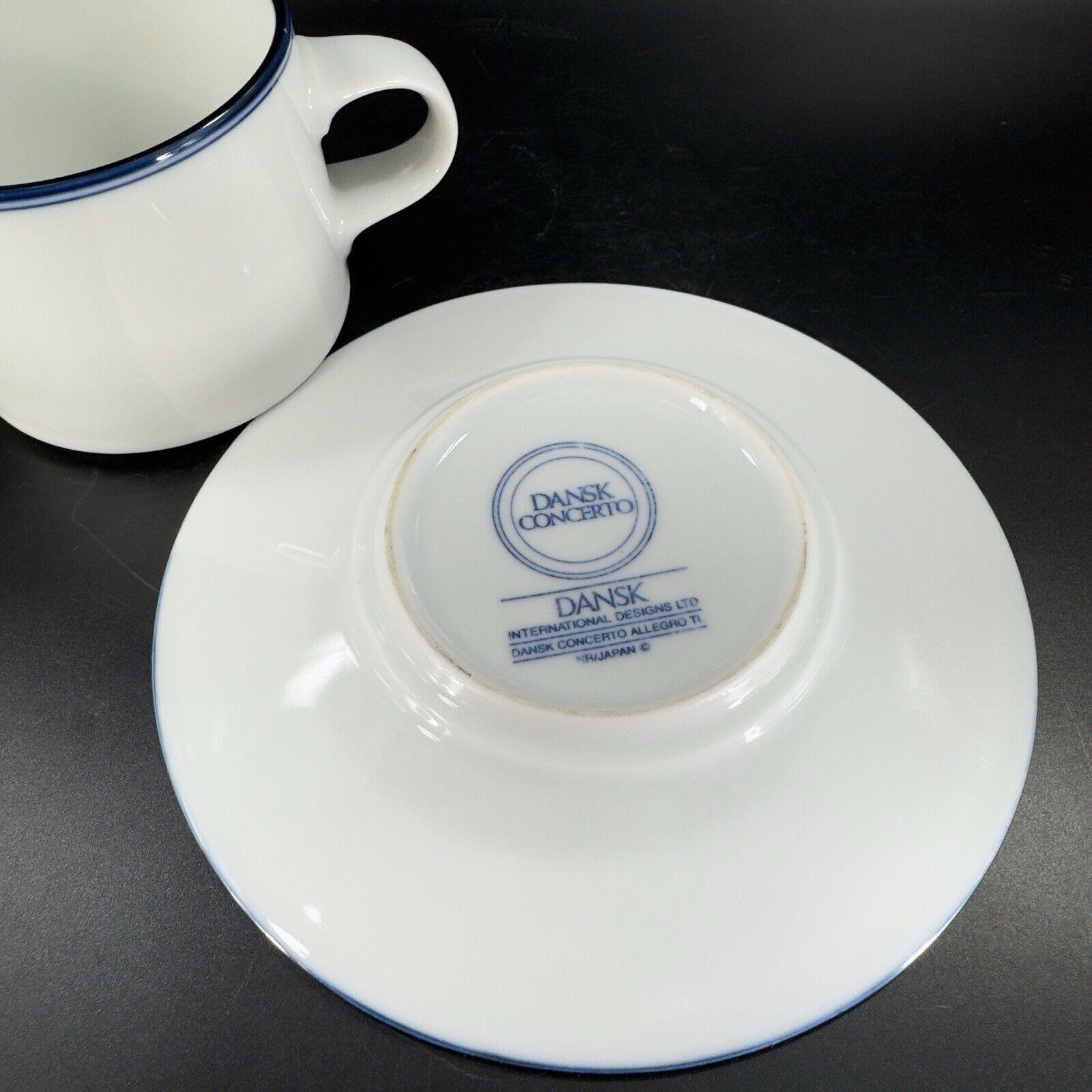 Dansk「Concerto Allegro Blue」セット Dansk Concerto Allegro Blue Teacup and Saucer Set Mug Cup Portugal