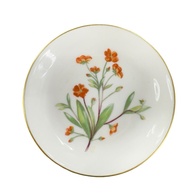 Minton Fine Bone China England Meadow Round Dish Plate Porcelain