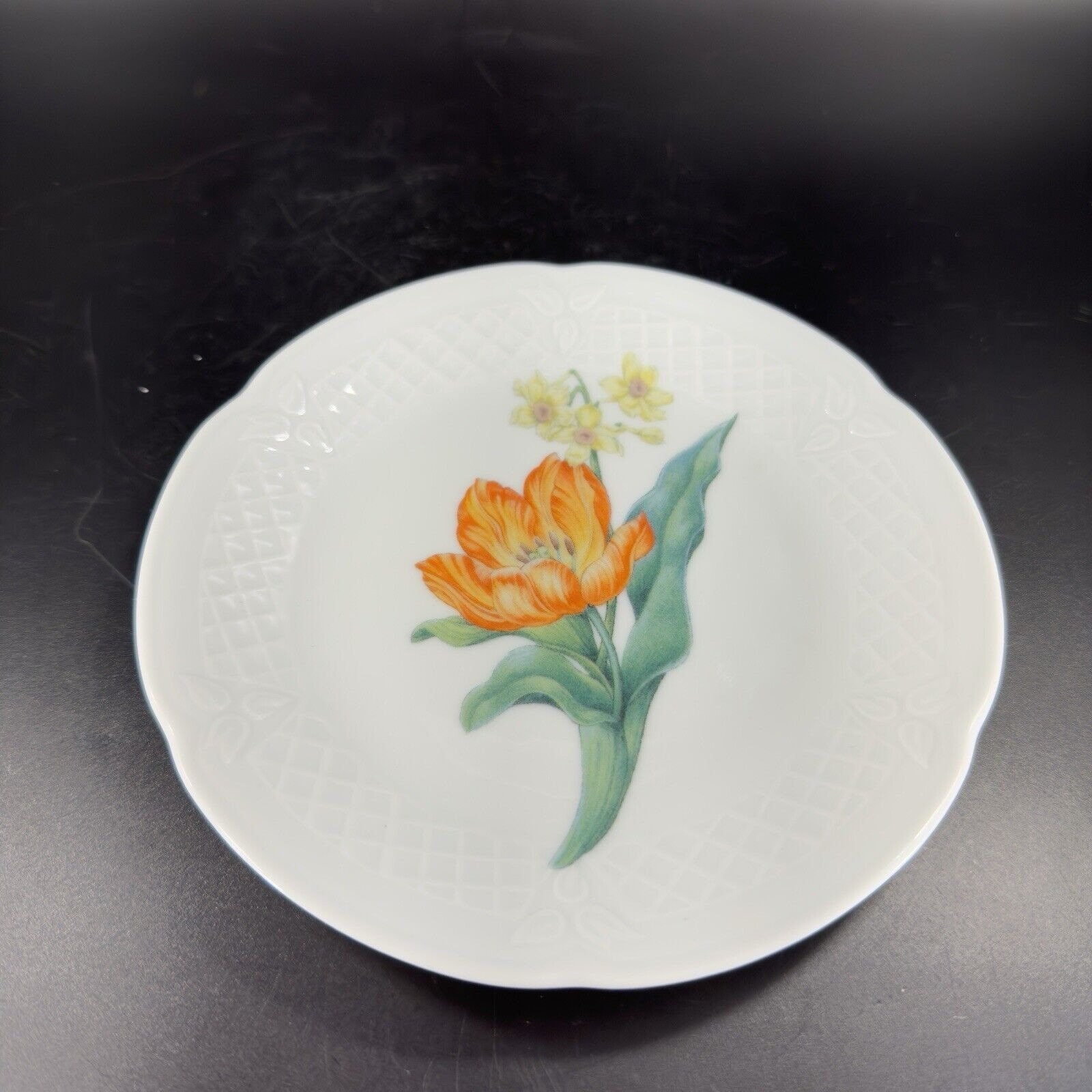 PH Deshoulieres Porcelain De Limoges France Dish Plate Single