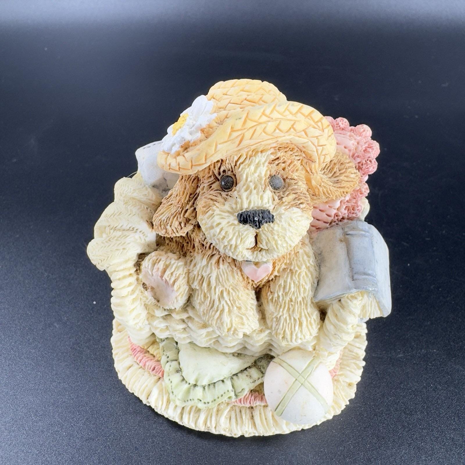 Vintage 1996 Snuggle Buddies Daisy Dog Now Lets Play Resin
