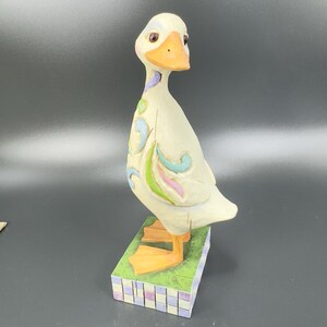 Jim Shore Heartwood Creek Bird Duck Garden Figurine Enesco Resin