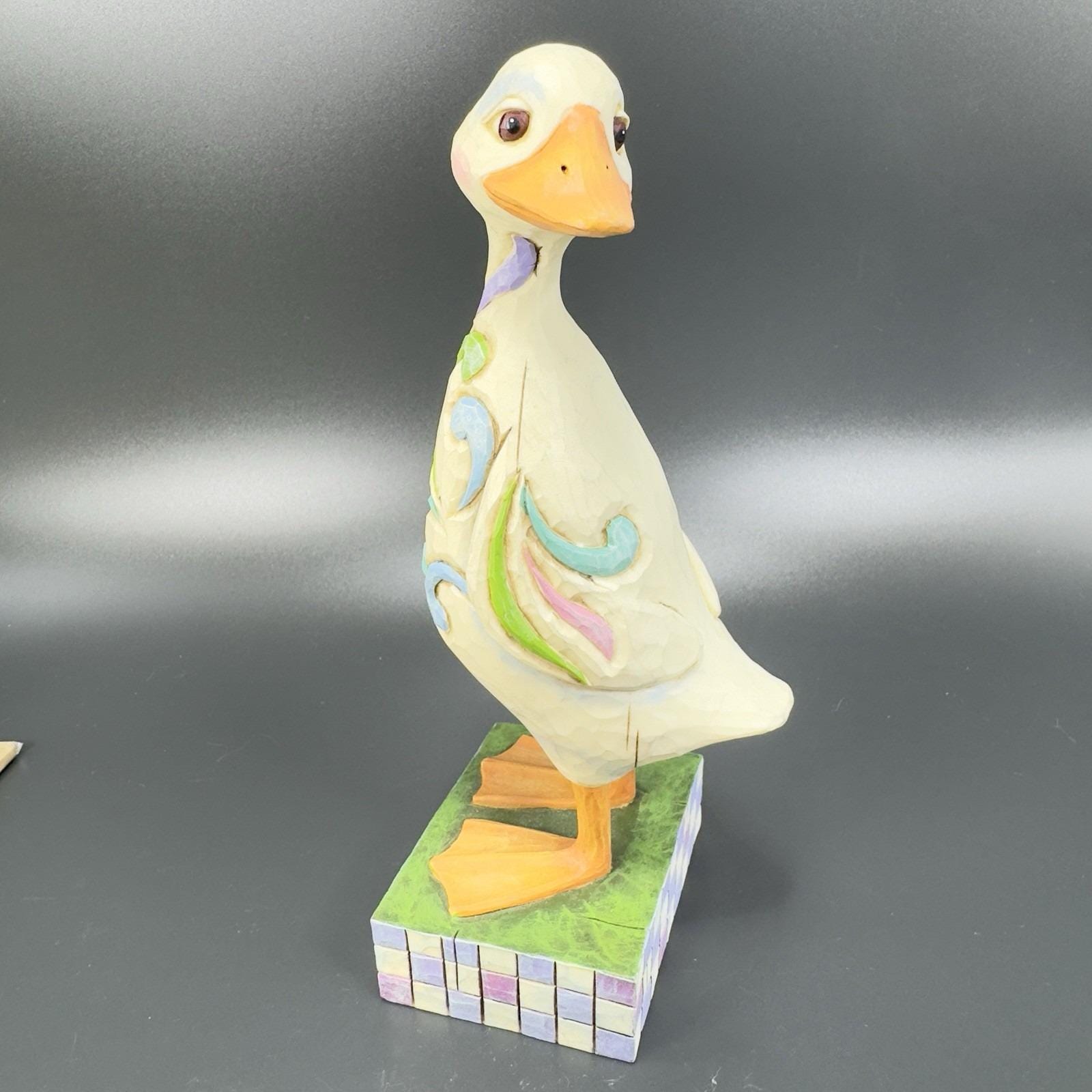 Jim Shore Heartwood Creek Bird Duck Garden Figurine Enesco Resin