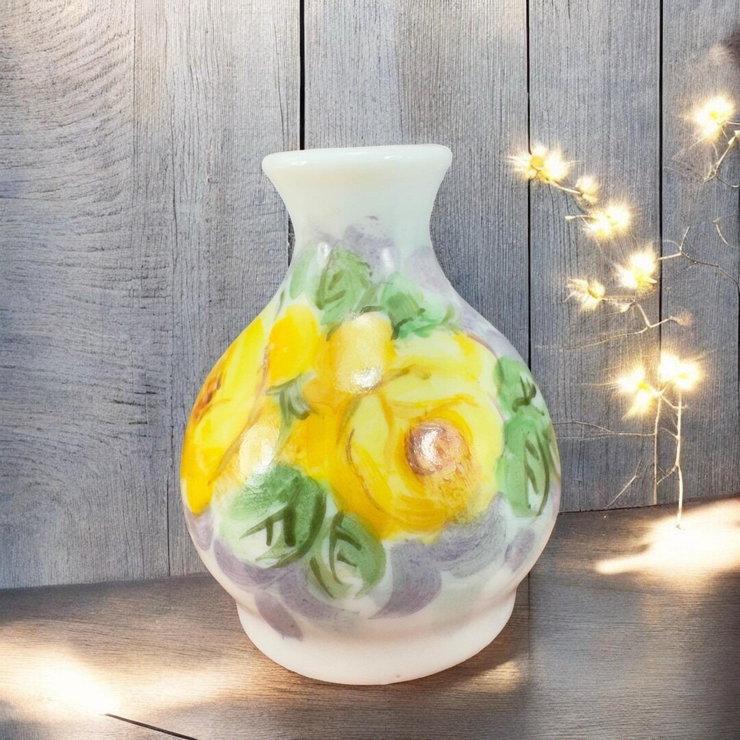Antique Hand Painted Porcelain Bud Vase Miniature Vase Artist Signed ...