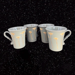 Sasaki Cornflowers Designed By Paula Zanger Coffee Mug Cup Ceramic Japan Set 2