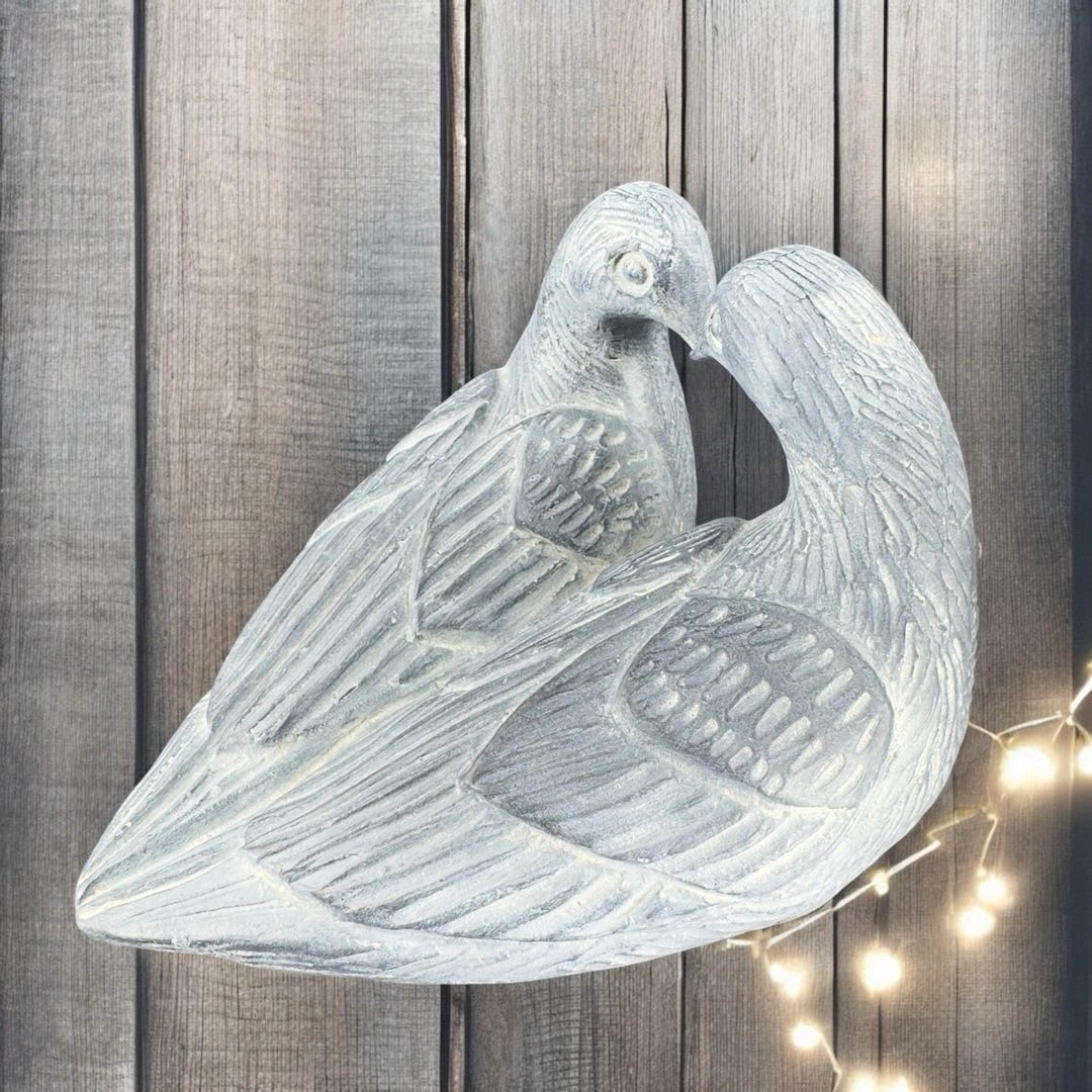 Austin R. Dove Austin Production Sculpture Love Birds Doves by Louise Shattuck 1980s ...