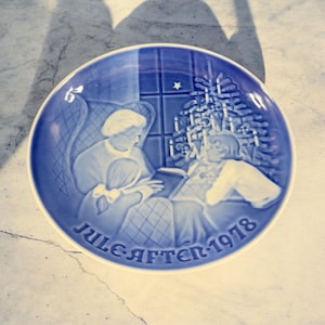 1978 Bing & Grondahl Christmas Plate A Christmas Tale Denmark Copenhagen VTG