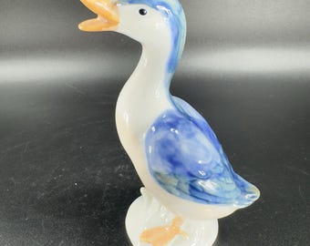 Vintage Otagiri Japan Blue Porcelain Duck Figurine - Etsy