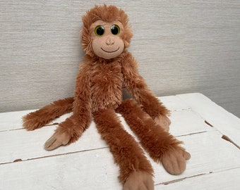 Aurora Soft Toy Cuddly 18” Plush Hanging Monkey Ape