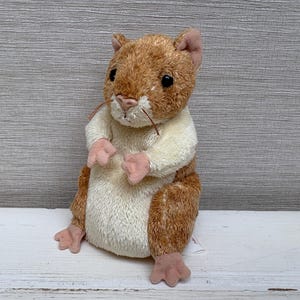 Vintage TY "Pellet" the Hamster (2000) Beanie Baby Plush Soft Toy - 5.5 inches