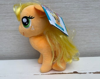 My Little Pony The Movie Applejack Gelb weiches Plüschtier 17,8 cm mit Anhänger