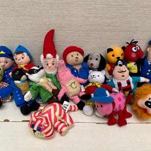 McDonalds Soft Toys Vintage Children's TV and Book Characters - Sold Individually
