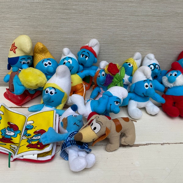 The Smurfs Vintage Mc Donalds Soft Toys 2000s to Date