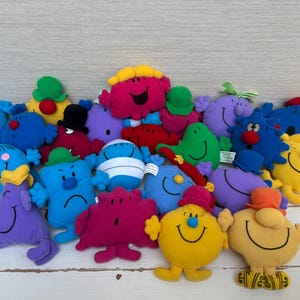 1999/2000 Mr Men & Little Miss Vintage McDonalds Promotional Soft Toys - Various Characters Sold Separately