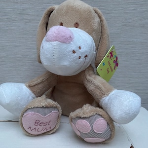 The Cuddle Crew Kuscheltier Beste Mama Hund mit Anhänger - 9 Zoll